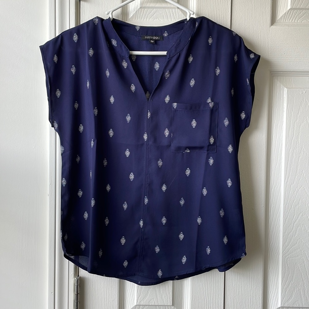 Papermoon Navy Blue blouse
